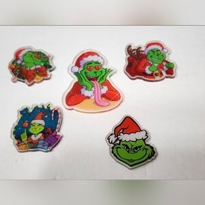Grin‎ Christmas Acrylics Xmas Santa Flatback Crafts Badge Keychain Magnet Bag